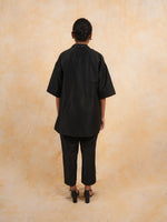 Load image into Gallery viewer, Black Easy FIt Coord Set with Resham Embroidered
