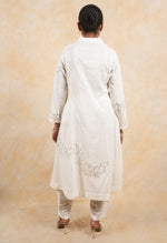 Load image into Gallery viewer, Ivory Princess Cut A line Applique Embroidered Suit
