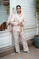 Load image into Gallery viewer, Beige Jacket Suit with Pant
