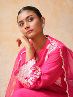 Load image into Gallery viewer, Fuschia Pink Straight Palazo Suit
