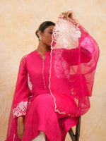 Load image into Gallery viewer, Fuschia Pink Straight Palazo Suit
