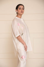 Load image into Gallery viewer, White Co-ord Set with Pichwai Embroider
