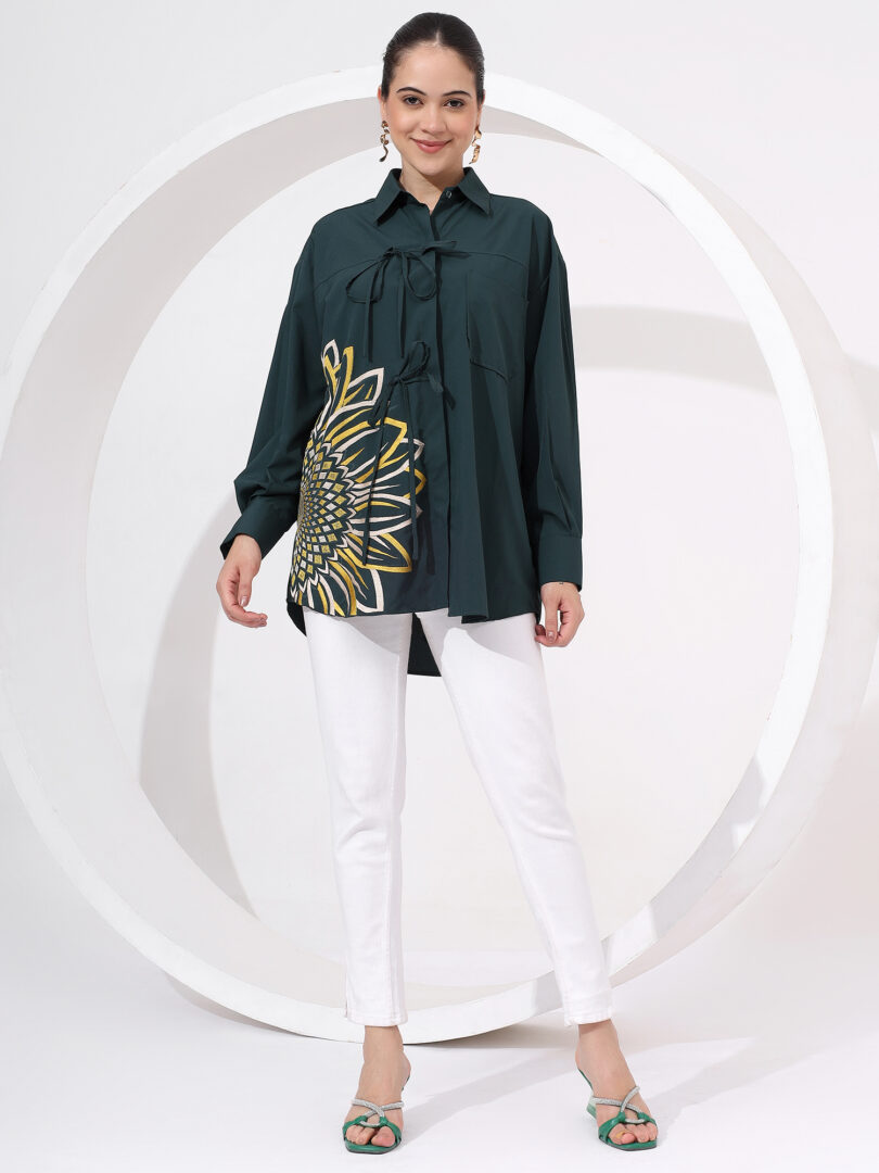 Resham Embroidery Tie Up Styling Easy Fit - Image 2
