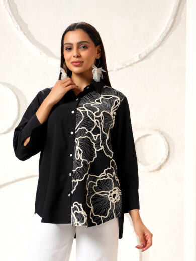 Resham Embroidered Shirt