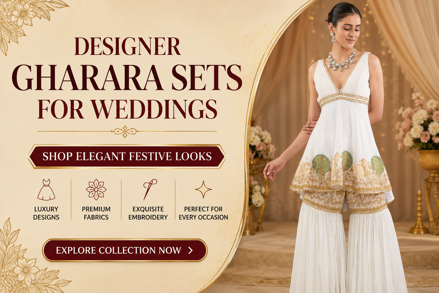 Designer Gharara Sets for Weddings