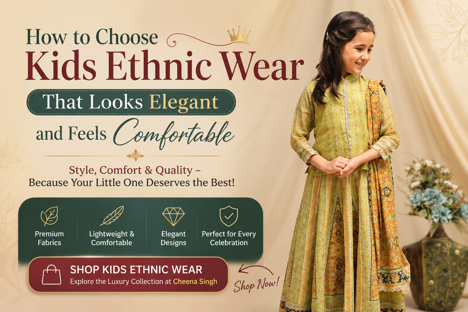 How to Choose Kids Ethnic Wear That Looks Elegant and Feels Comfortable