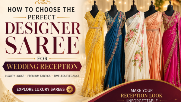 Designer Saree for Wedding Reception: How to Choose the Perfect Luxury Look