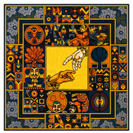 Artisan's Chronicle Folk Art Silk Scarf